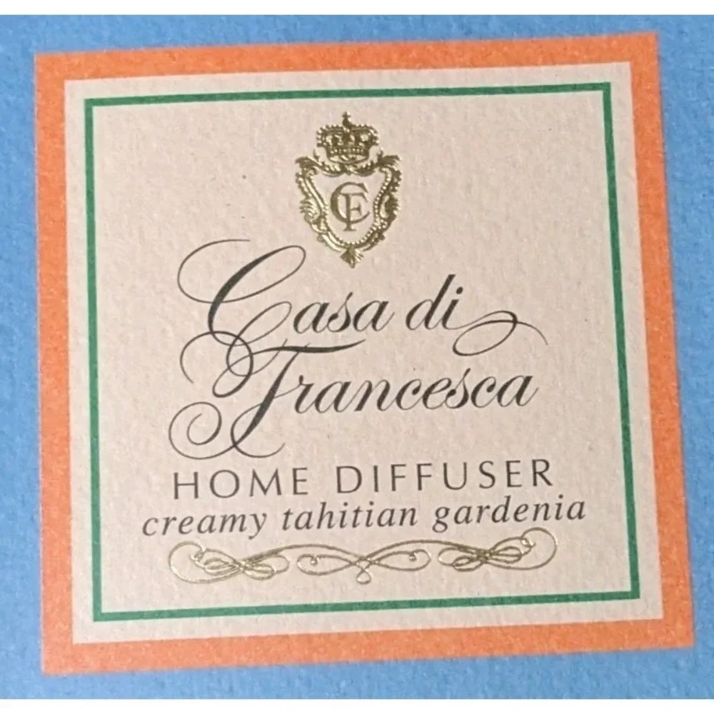 Casa di Francesca Home Diffuser Creamy Tahitian Gardenia 10.1 oz New In Box‎